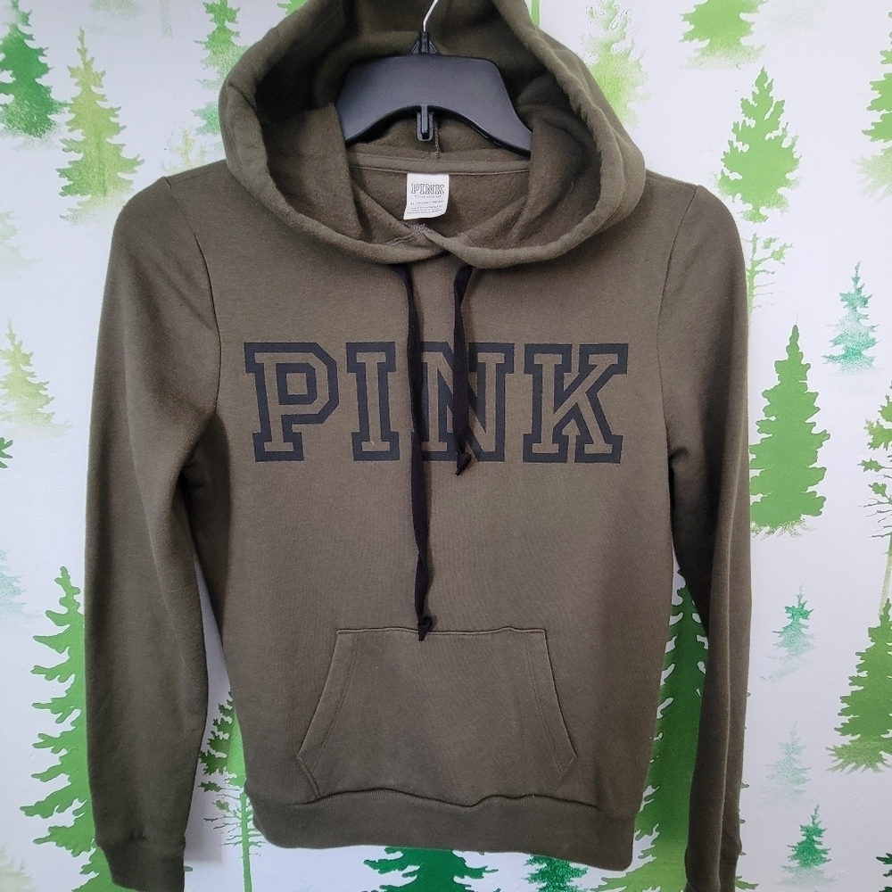Victoria Secret Pink Logo Hoodie.